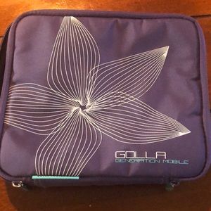 Purple Floral Golla Gen Mobile Tech Bag